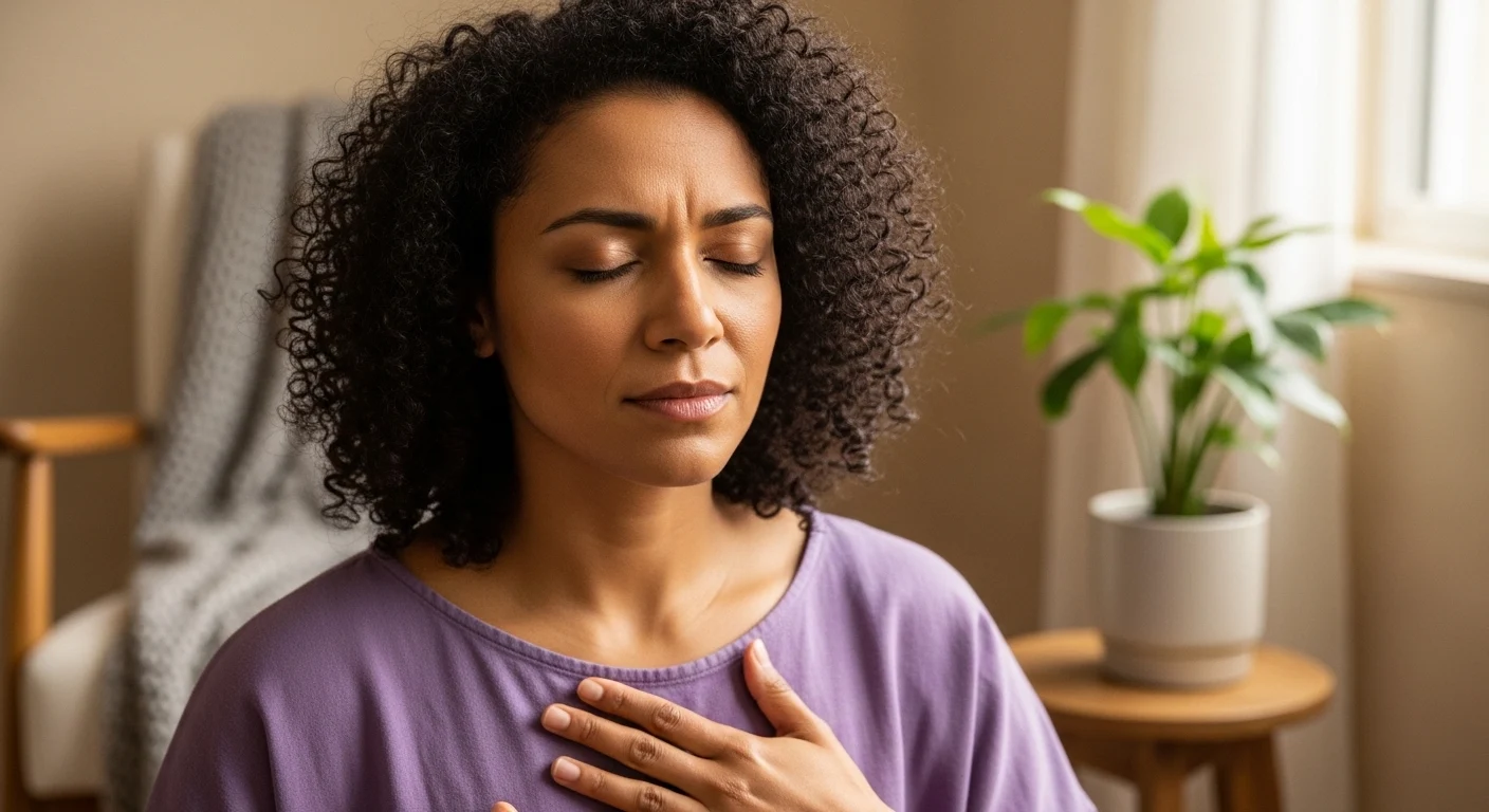 a woman going through a mind meditation